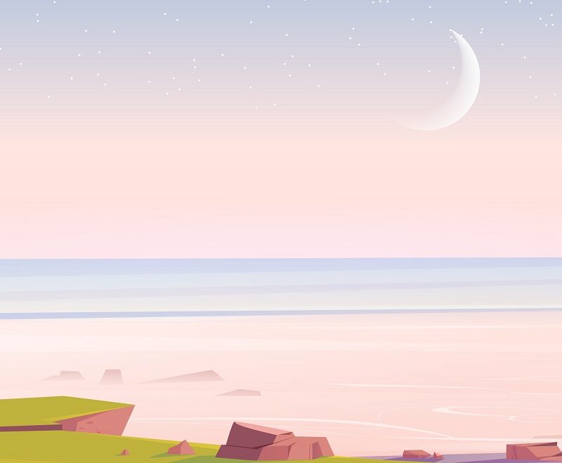 a cartoon image of a lighthouse with the ocean in the background
