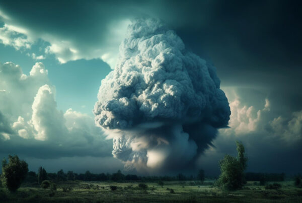 a large cloud or explosion