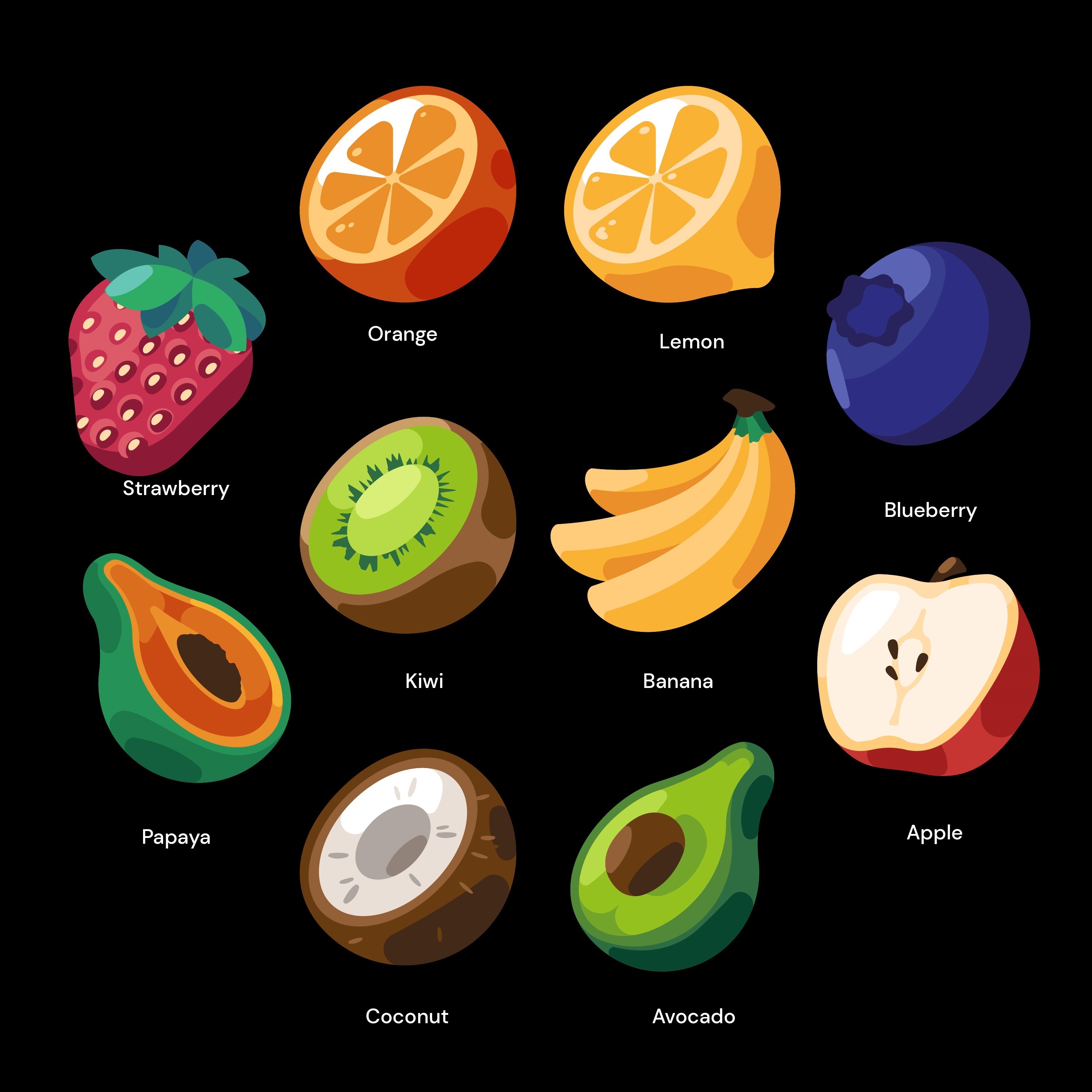 Fruit Learning Cards