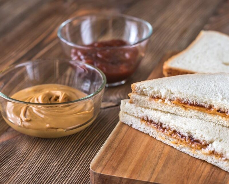 peanut butter and jelly sandwich