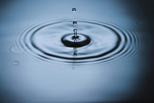 water droplet causing splash