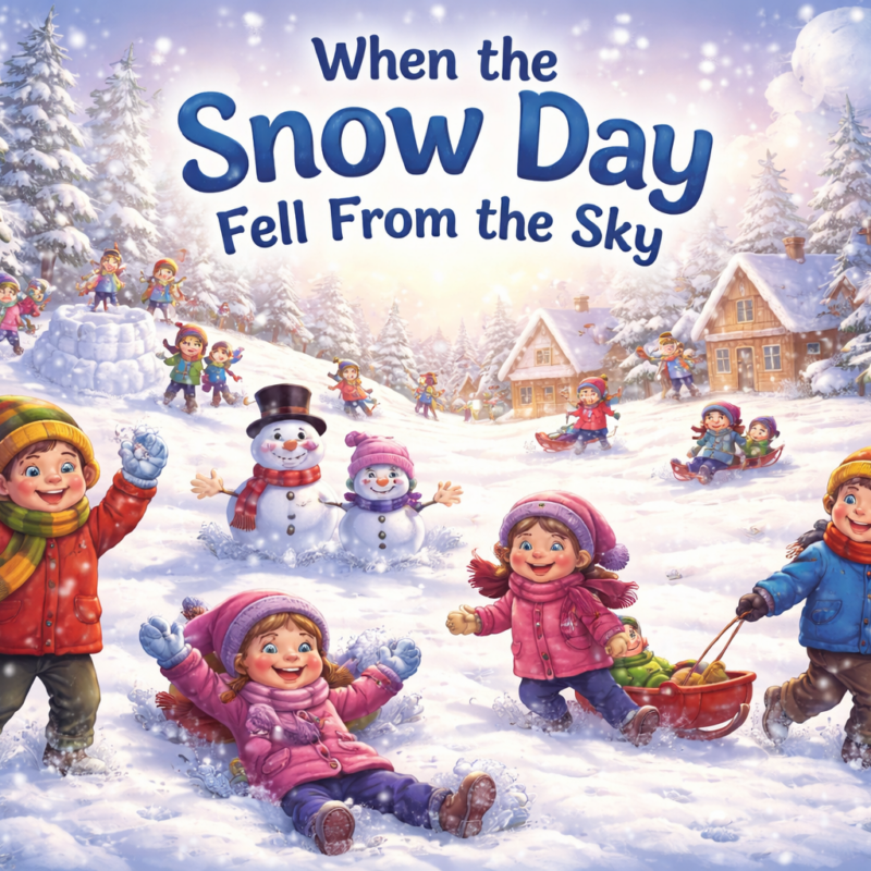 Children playing in the snow